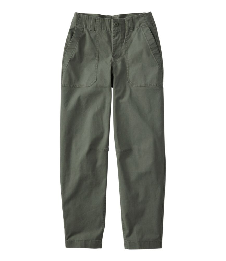 Women's 207 Vintage Cotton Canvas Pants, Mid-Rise Barrel-Leg