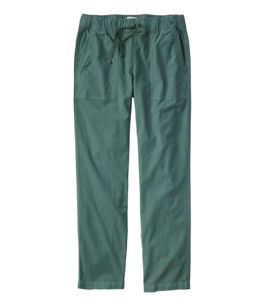 Women's Sunwashed Cotton-Blend Pull-On Pants, Mid-Rise Ankle