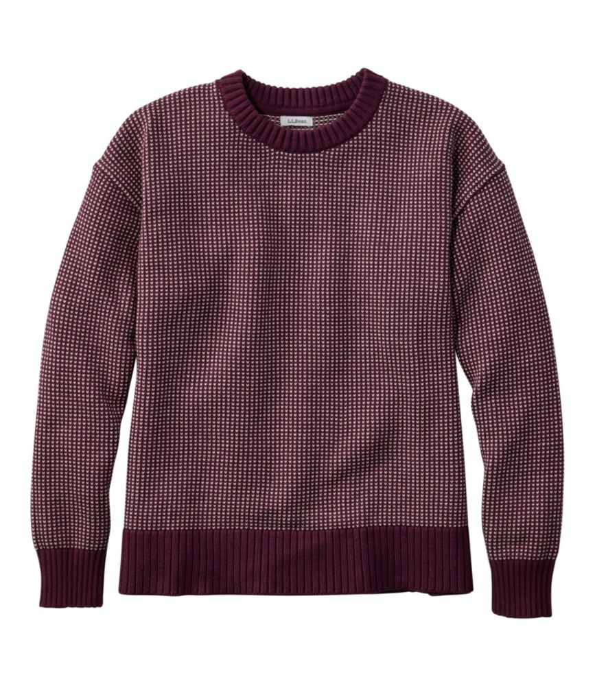 Women's The Original Double L® Sweater, Crewneck Bird's-Eye