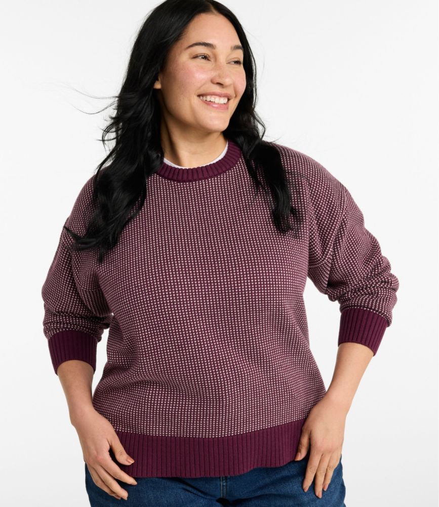 Women's The Original Double L® Sweater, Crewneck Bird's-Eye, New