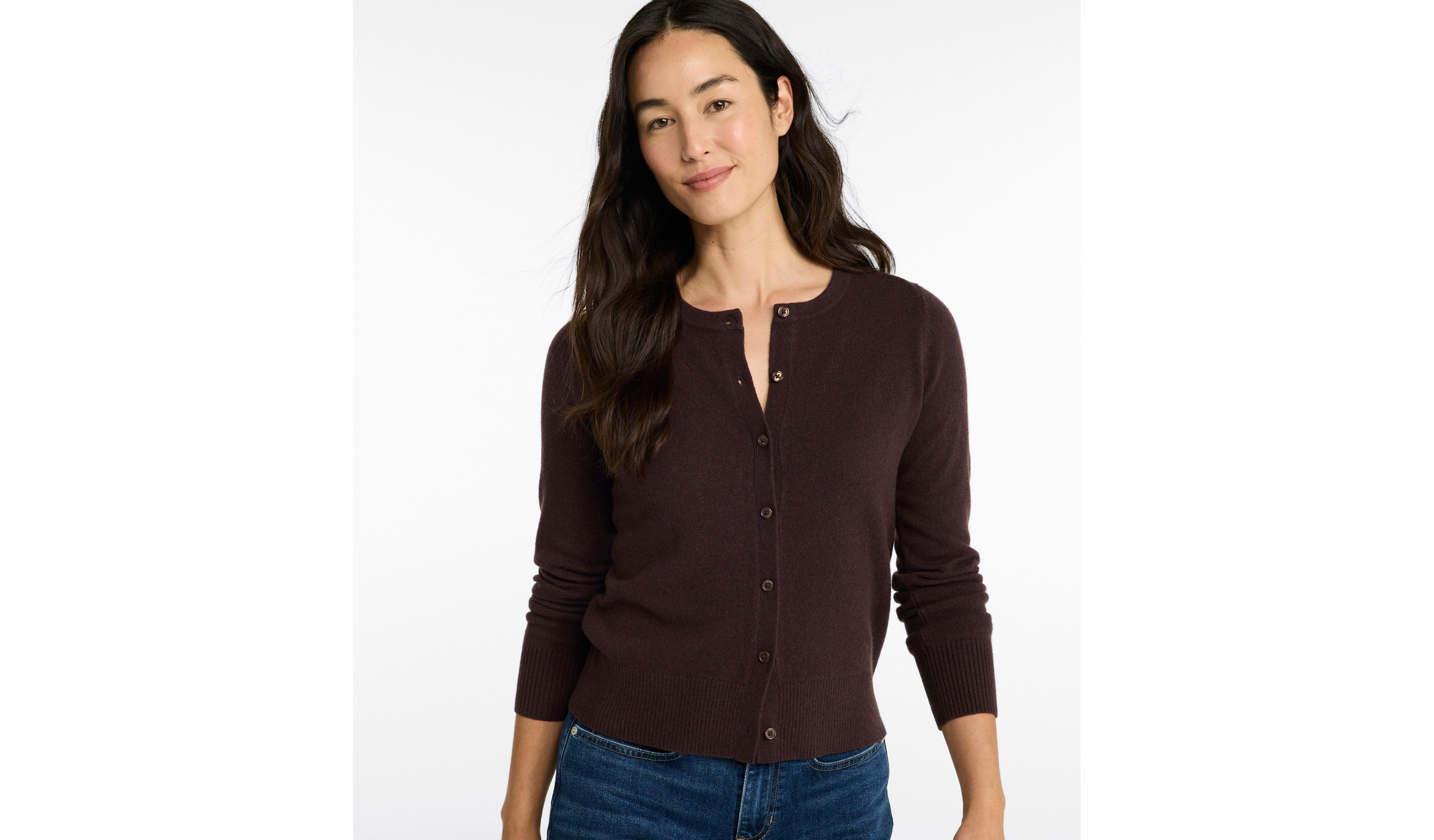 Women's Classic Cashmere Sweater, Button-Front Cardigan