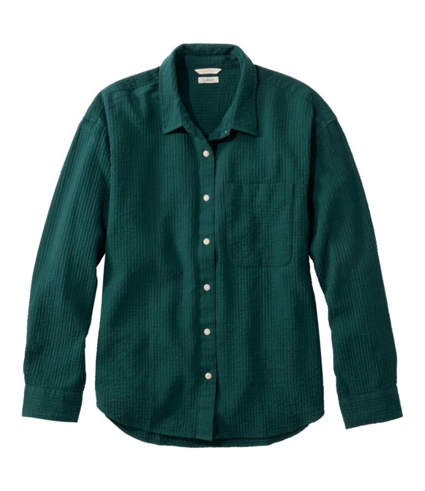 Women's Sunwashed Textured Big Shirt
