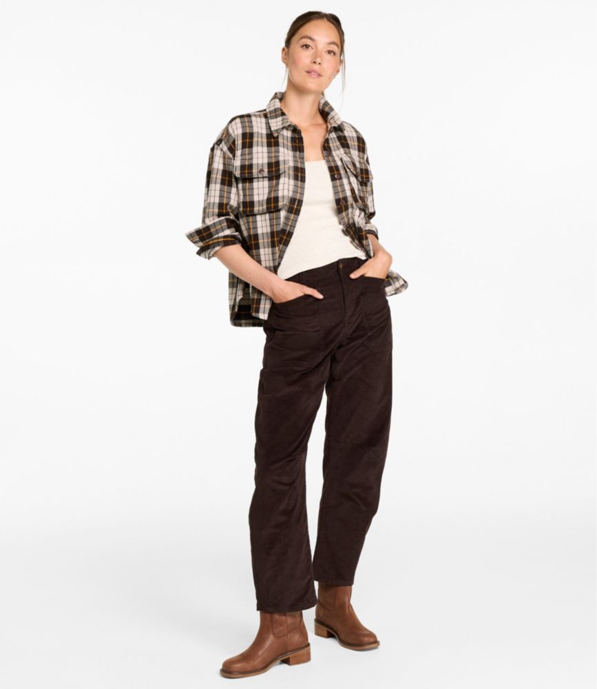 Women's Signature 1912 Premium Corduroy Pants, High-Rise Barrel Ankle