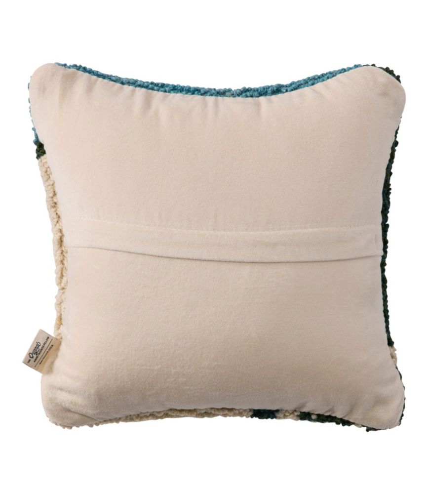 Wool Hooked Throw Pillow, Snow Day Black Dog, 14" x 14"