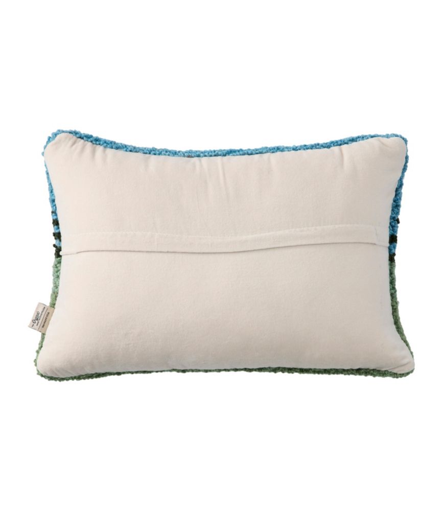 Wool Hooked Throw Pillow, Lab Friends, 14" x 20"