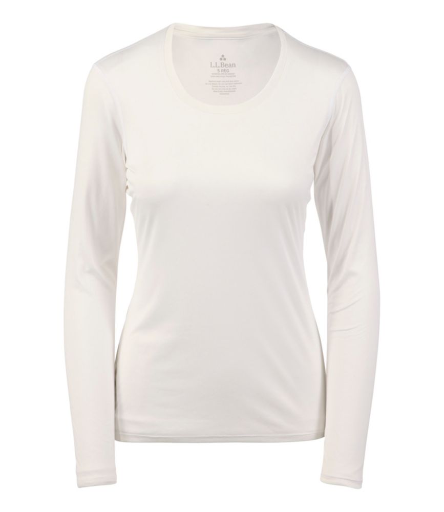 Women's L.L.Bean Synthetic Silk Base Layer Top, Long-Sleeve Scoopneck, New