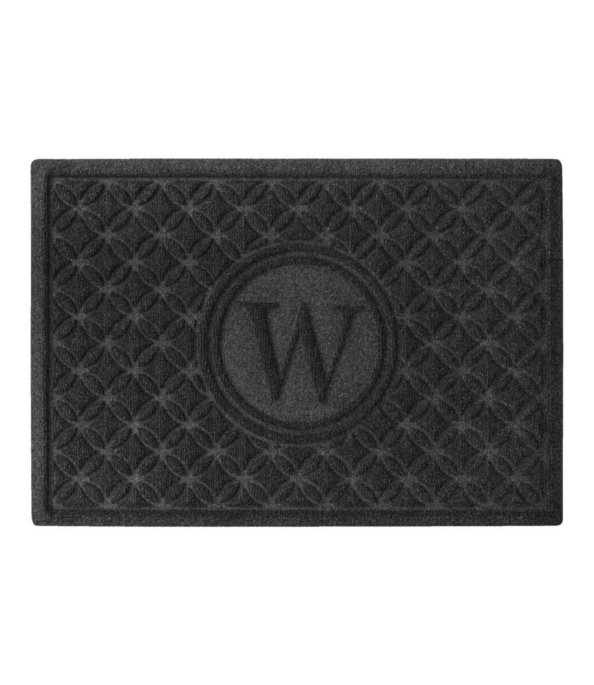 Heavyweight Recycled Waterhog Doormat, Geometric Rings, Personalized