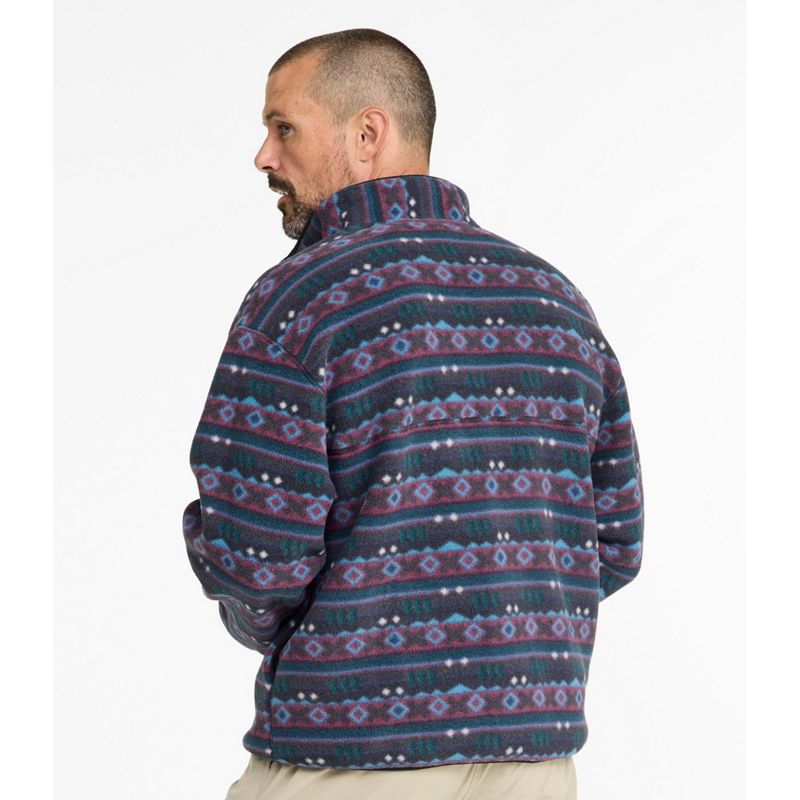 L.L.Bean Men's Mountain Classic Fleece Pullover, Print X-Large NWT image 3