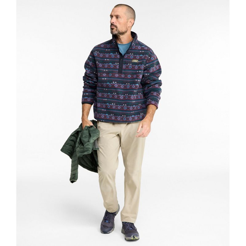 L.L.Bean Men's Mountain Classic Fleece Pullover, Print X-Large NWT image 4