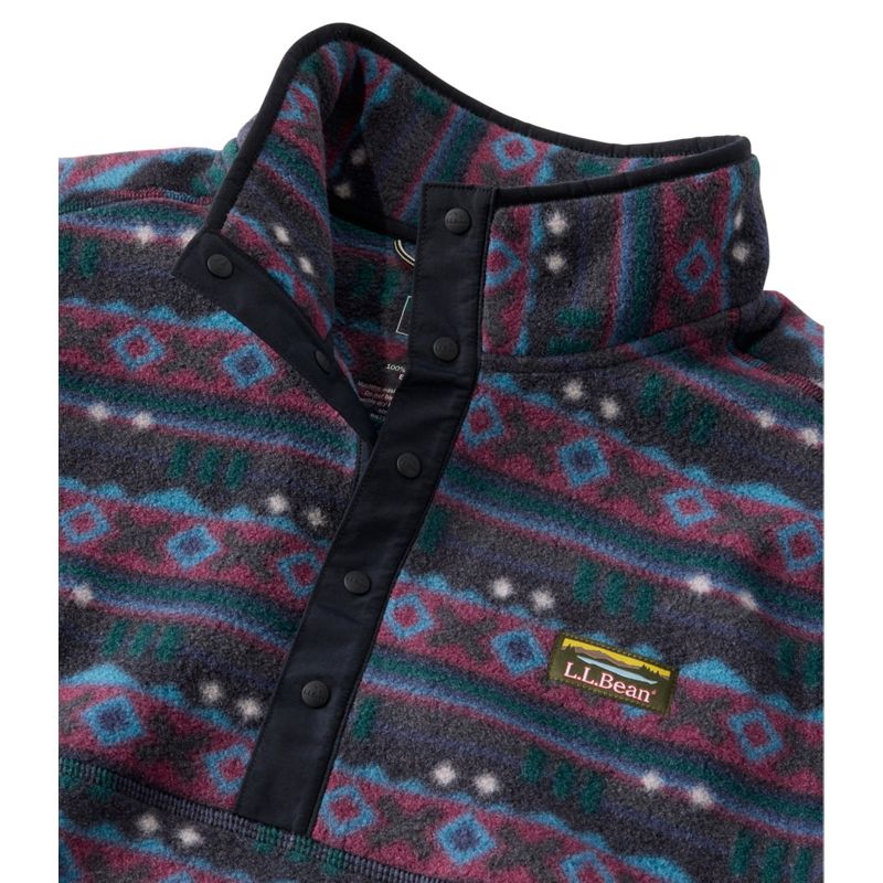 L.L.Bean Men's Mountain Classic Fleece Pullover, Print X-Large NWT image 6