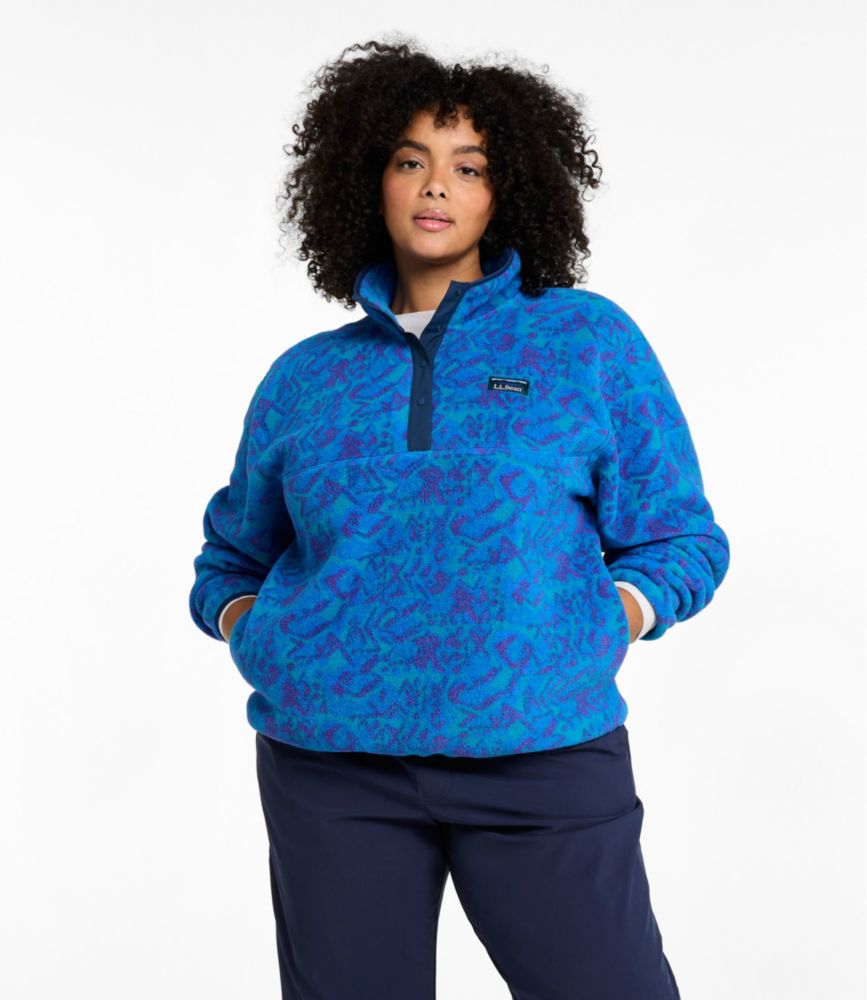 Women's Mountain Classic Fleece Pullover, Print, Fig Retro Stripe, small image number 2