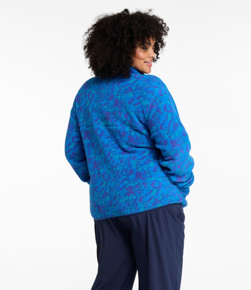 Women's Mountain Classic Fleece Pullover, Print, Fig Retro Stripe, small image number 3