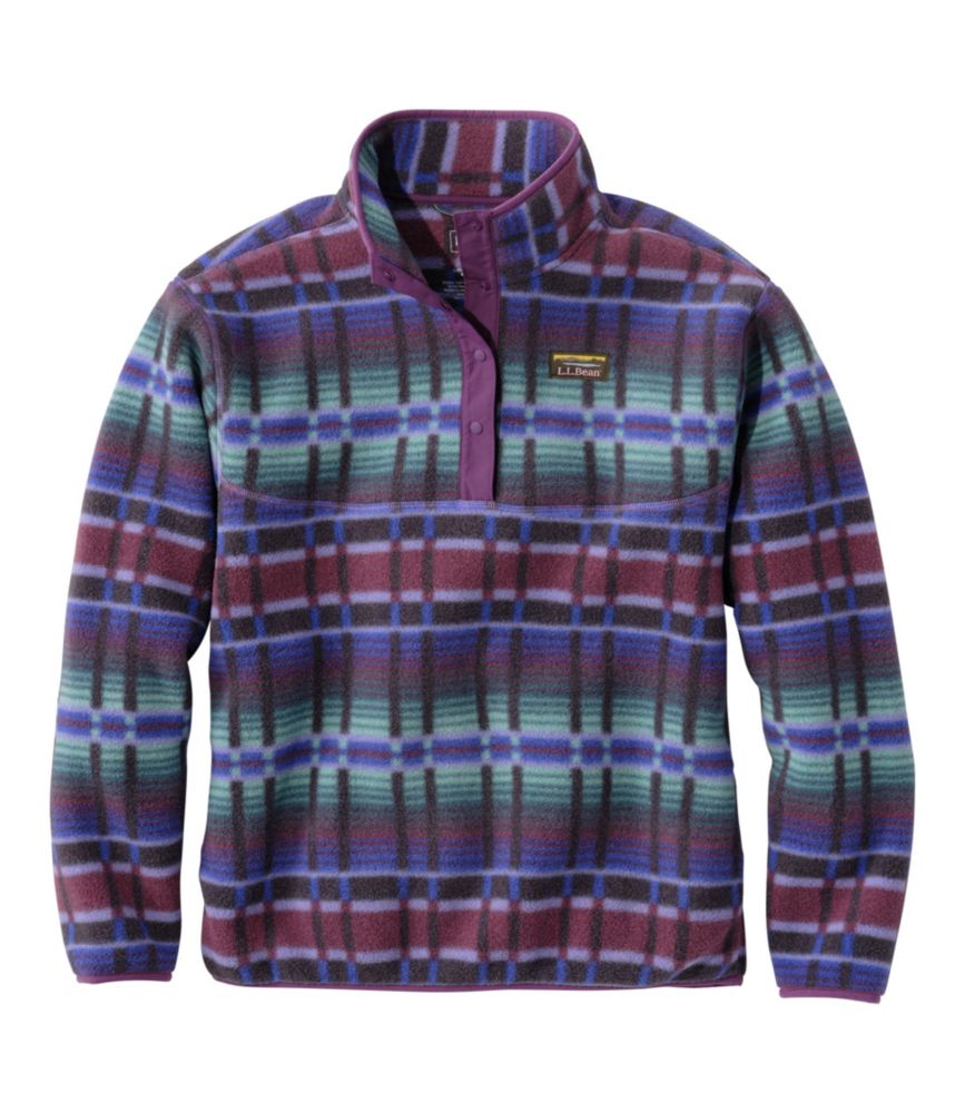 Women's Mountain Classic Fleece Pullover, Print, Fig Retro Stripe, small image number 1