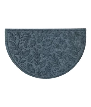 Everyspace Recycled Waterhog Doormat, Half Round, Foliage, New