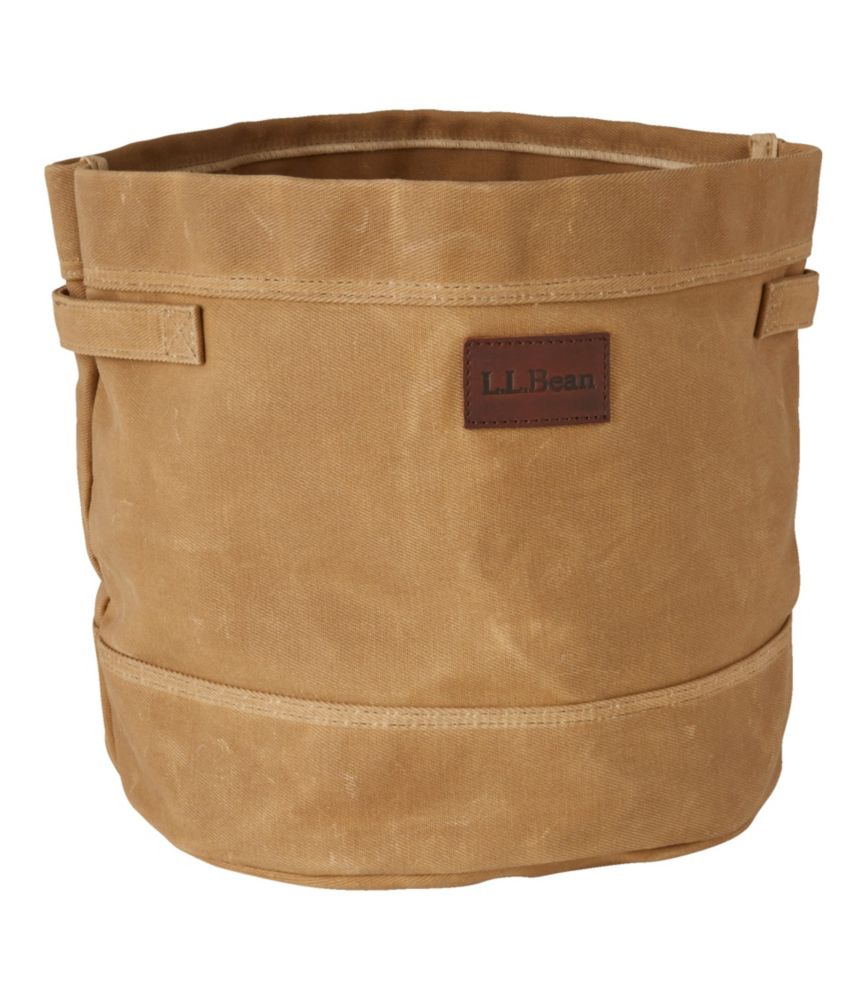 Waxed-Canvas Storage Tote