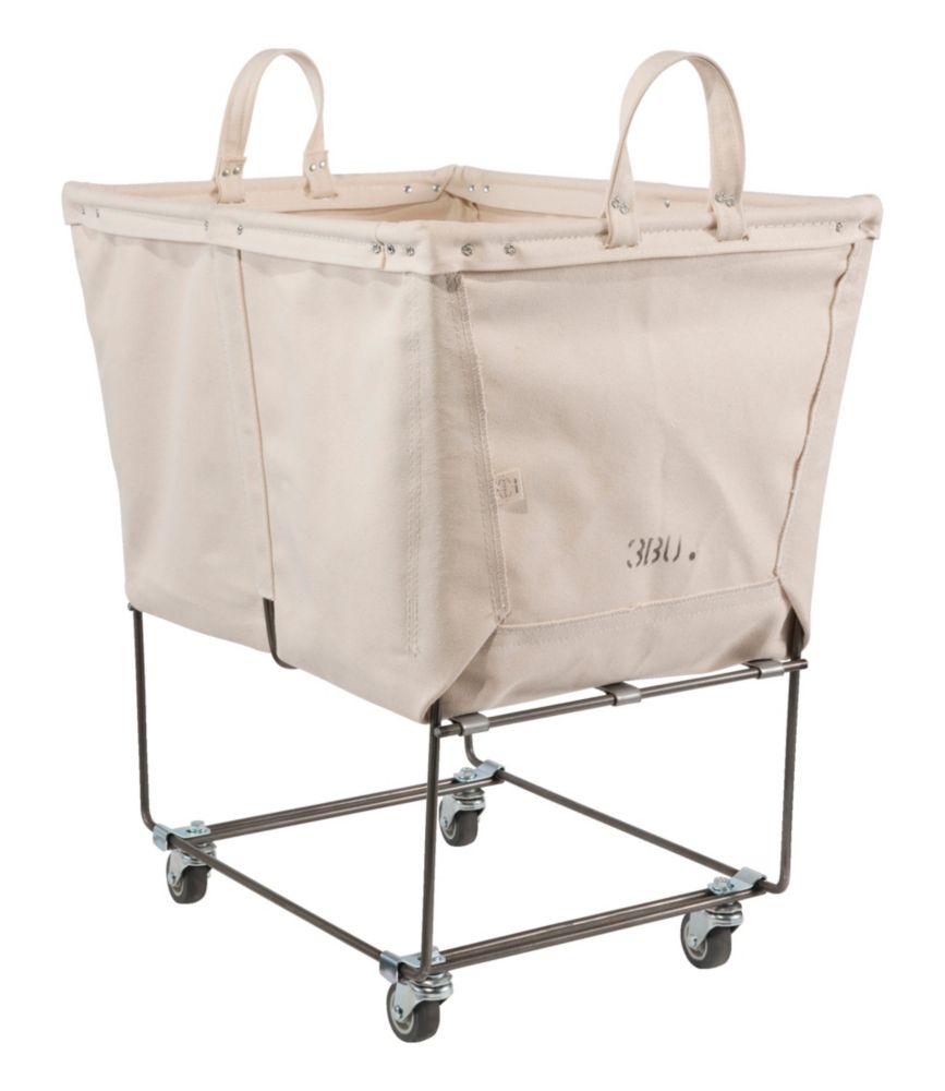 L.L.Bean x Steele Three Bushel Elevated Cart With Casters, Natural, small image number 2