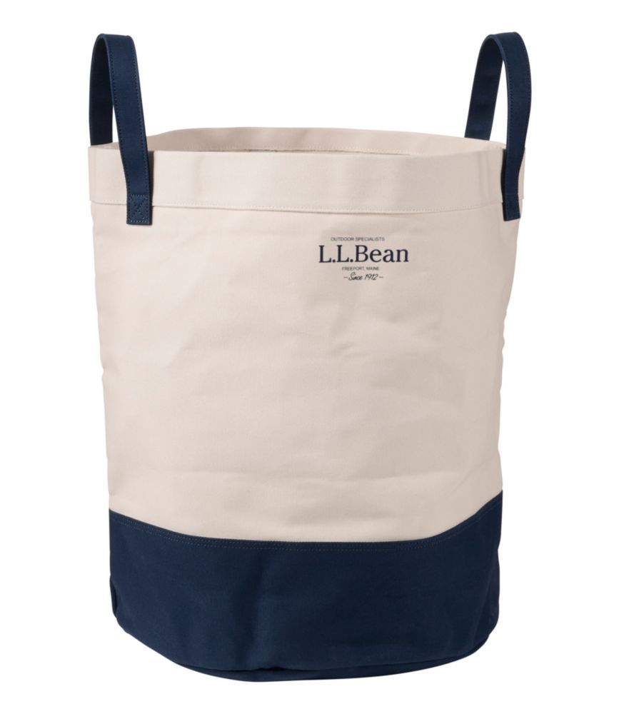 Canvas Laundry Storage Tote, Colorblock
