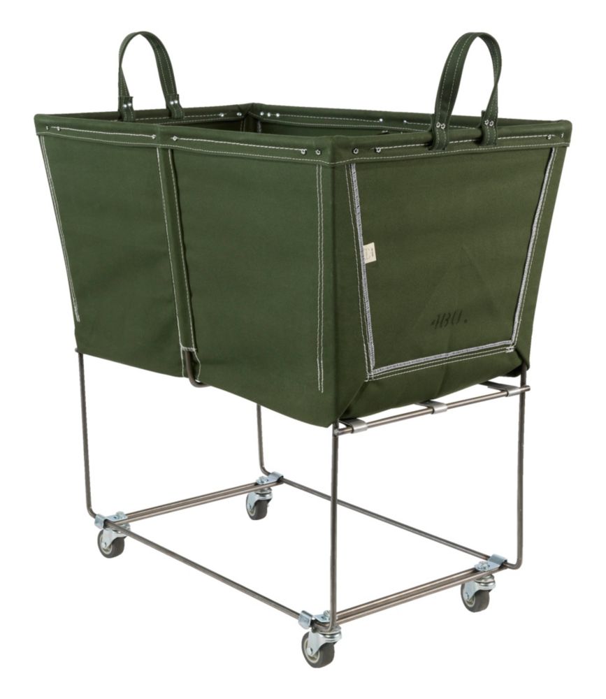 L.L.Bean x Steele Divided Four Bushel Elevated Cart With Casters, Olive, small image number 2