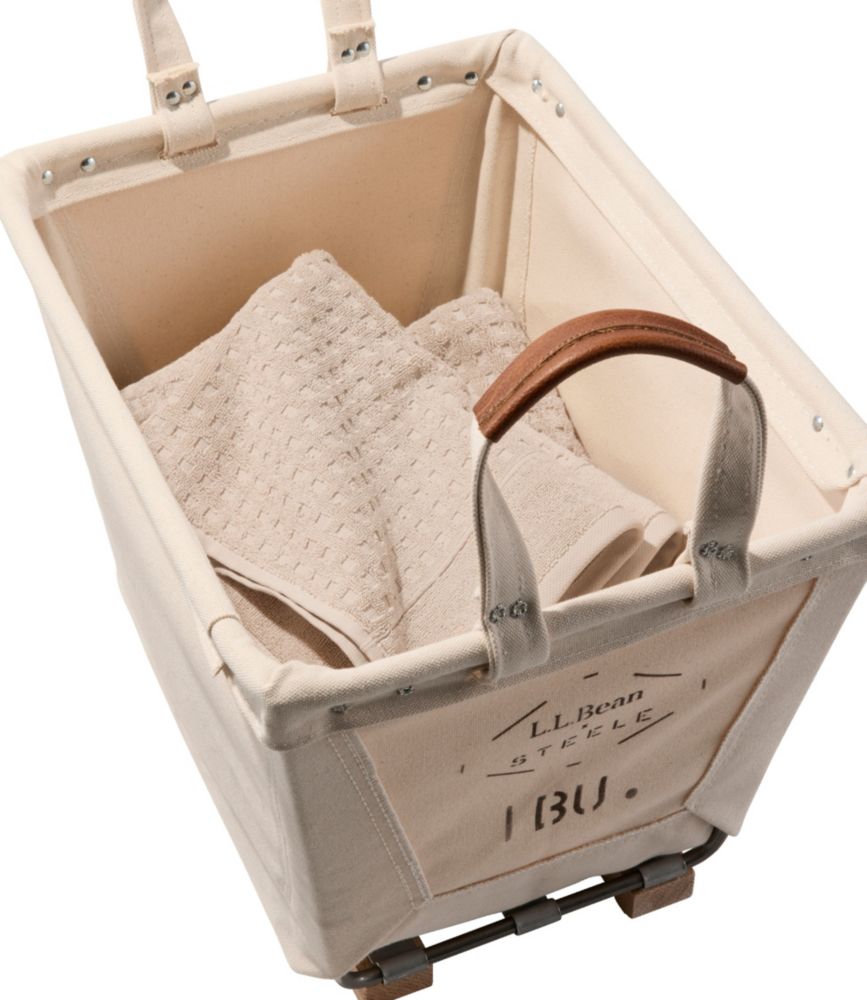 L.L.Bean x Steele One Bushel Carry Basket With Runners, Natural, small image number 3