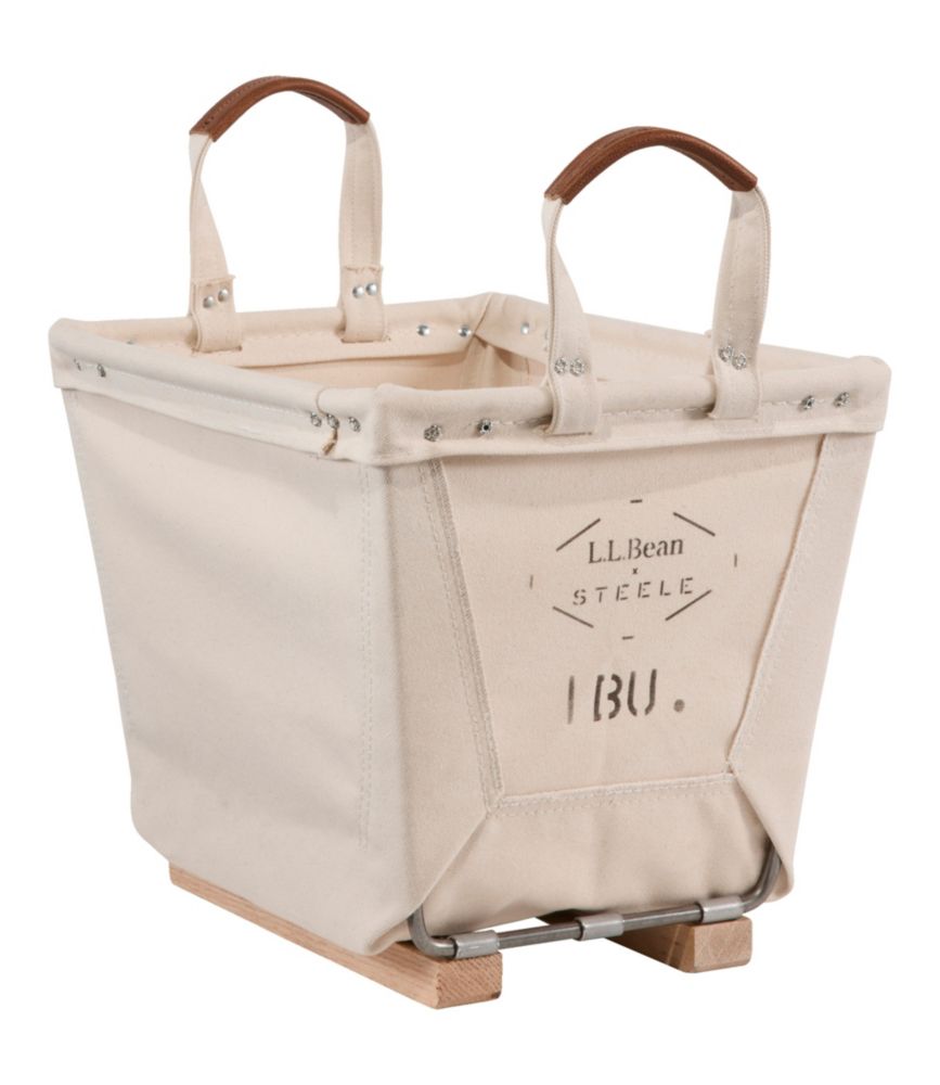 L.L.Bean x Steele One Bushel Carry Basket With Runners, New