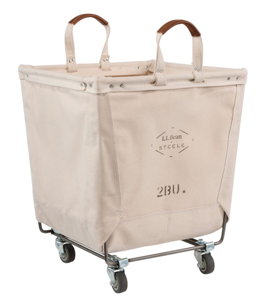 L.L.Bean x Steele Two Bushel Carry Basket With Casters, New