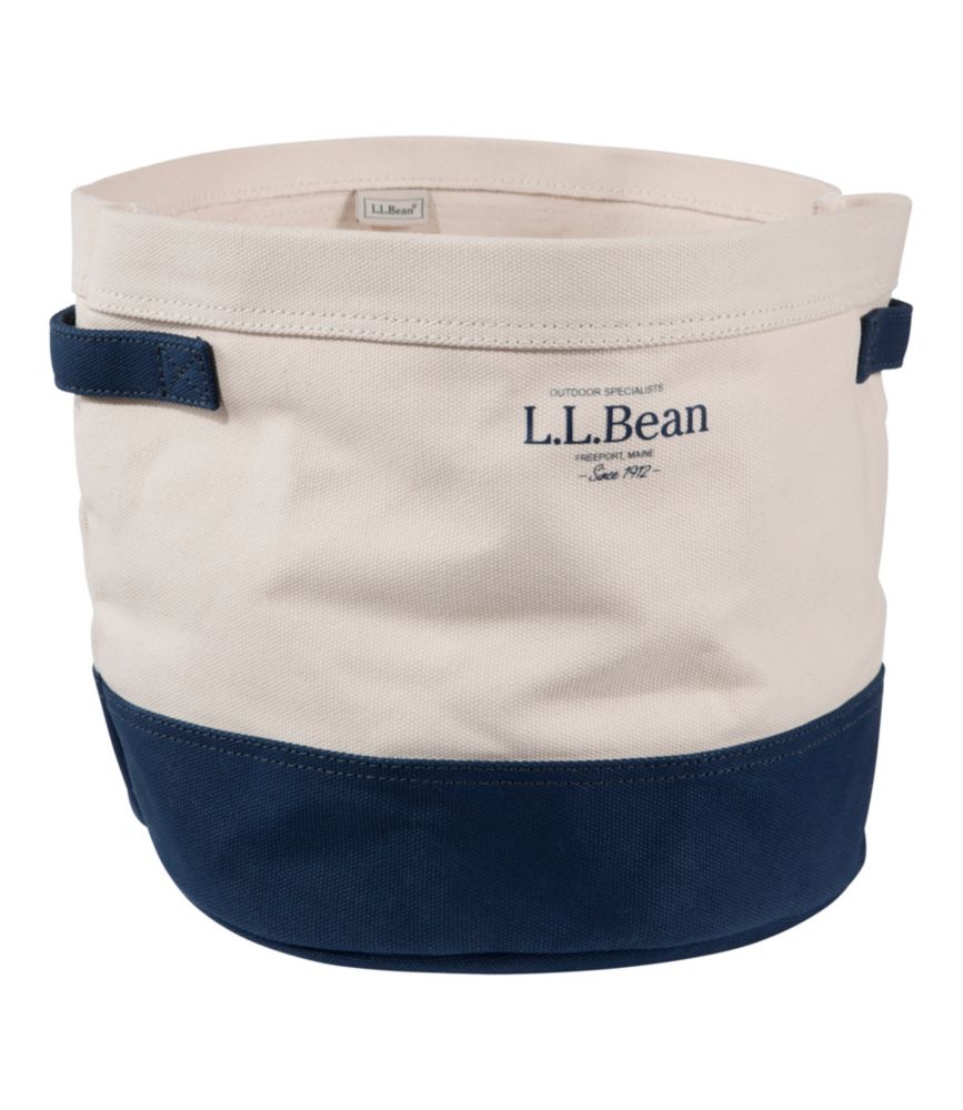 Canvas Storage Cubby Tote, Colorblock