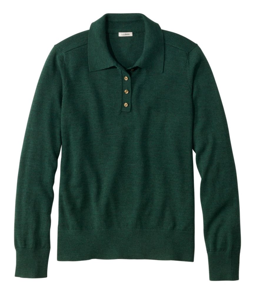 Women's Essential Merino Wool Sweater, Polo