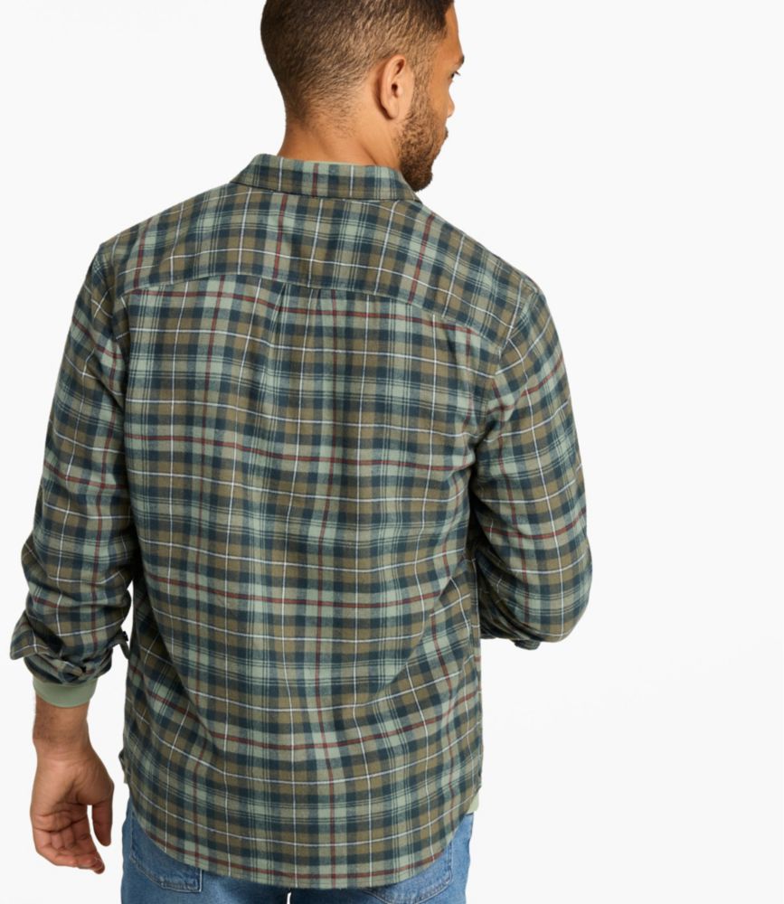 Men's Scotch Plaid Flannel Shirt, Slightly Fitted Untucked Fit