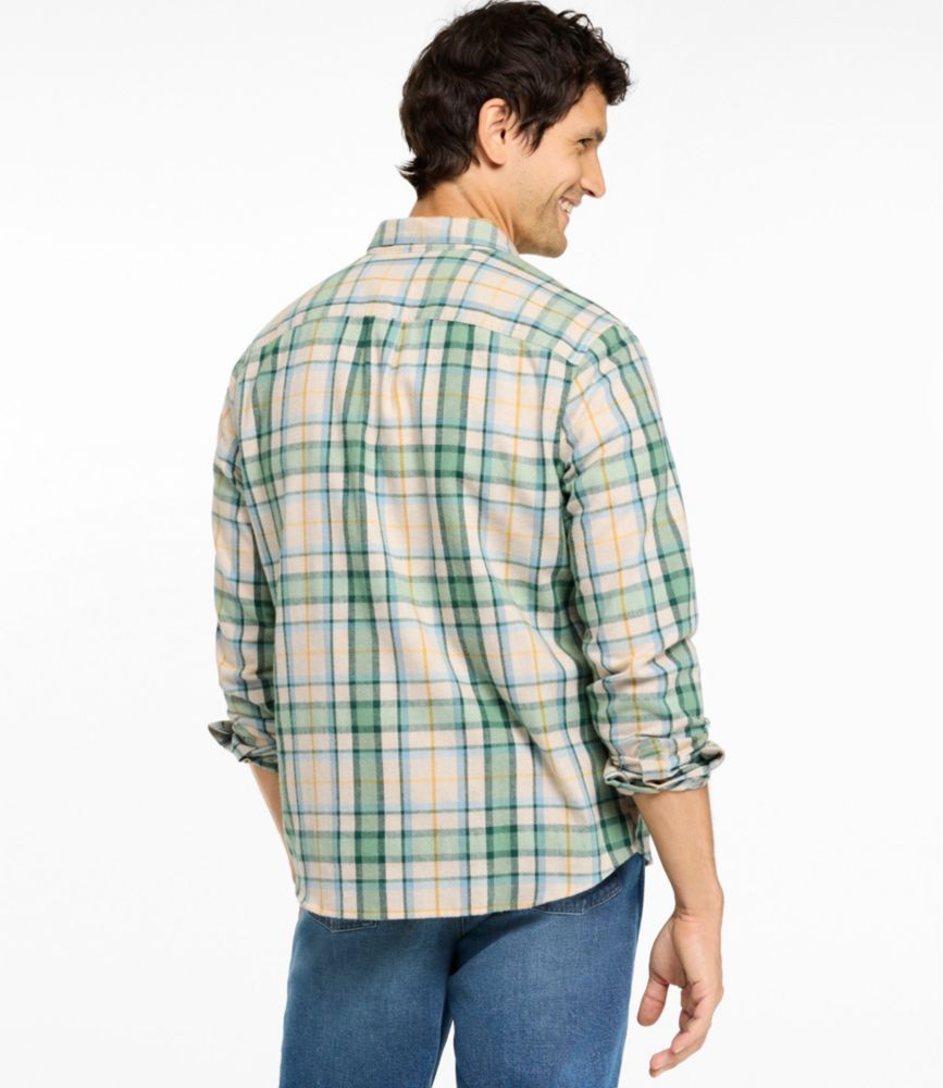 Men's Scotch Plaid Flannel Shirt, Slightly Fitted Untucked Fit
