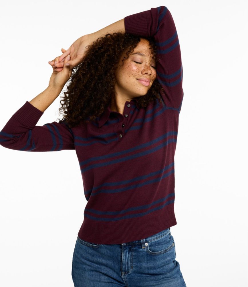 Women's Essential Merino Wool Sweater, Polo Stripe