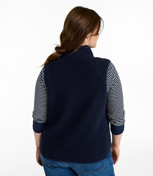 All Season Wool Fleece Vest , Classic Navy, large image number 2