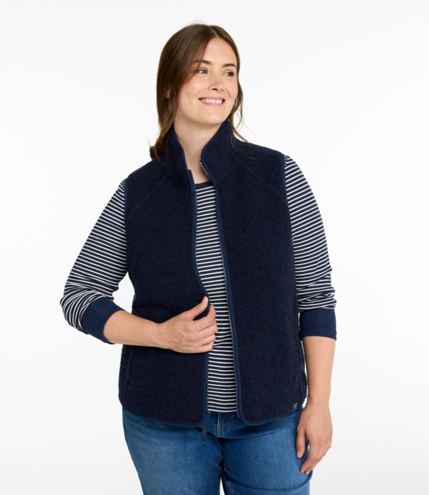 Women's All Season Wool Fleece Vest, New