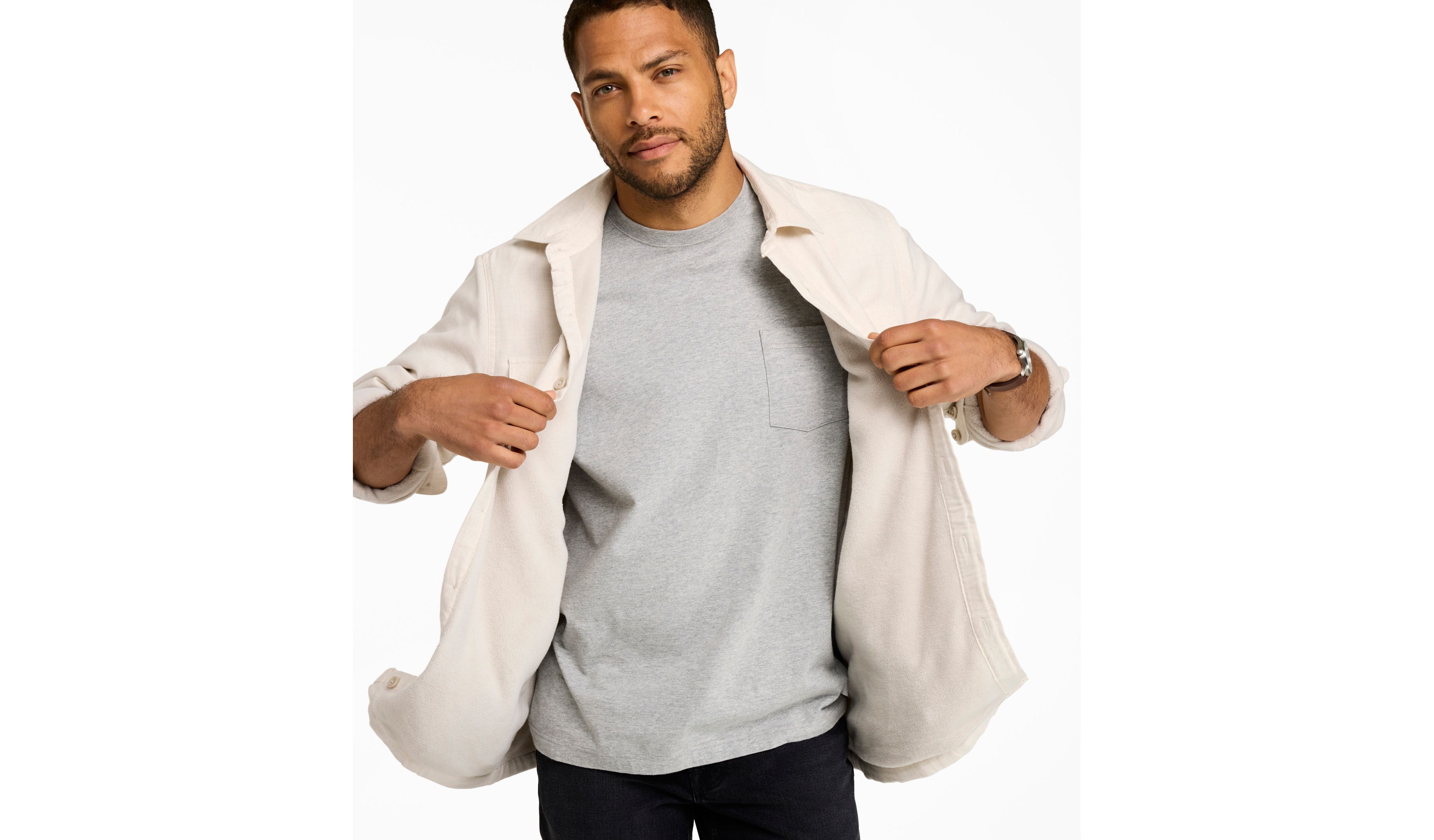 Men's Fleece-Lined Flannel Shirt, Traditional Fit