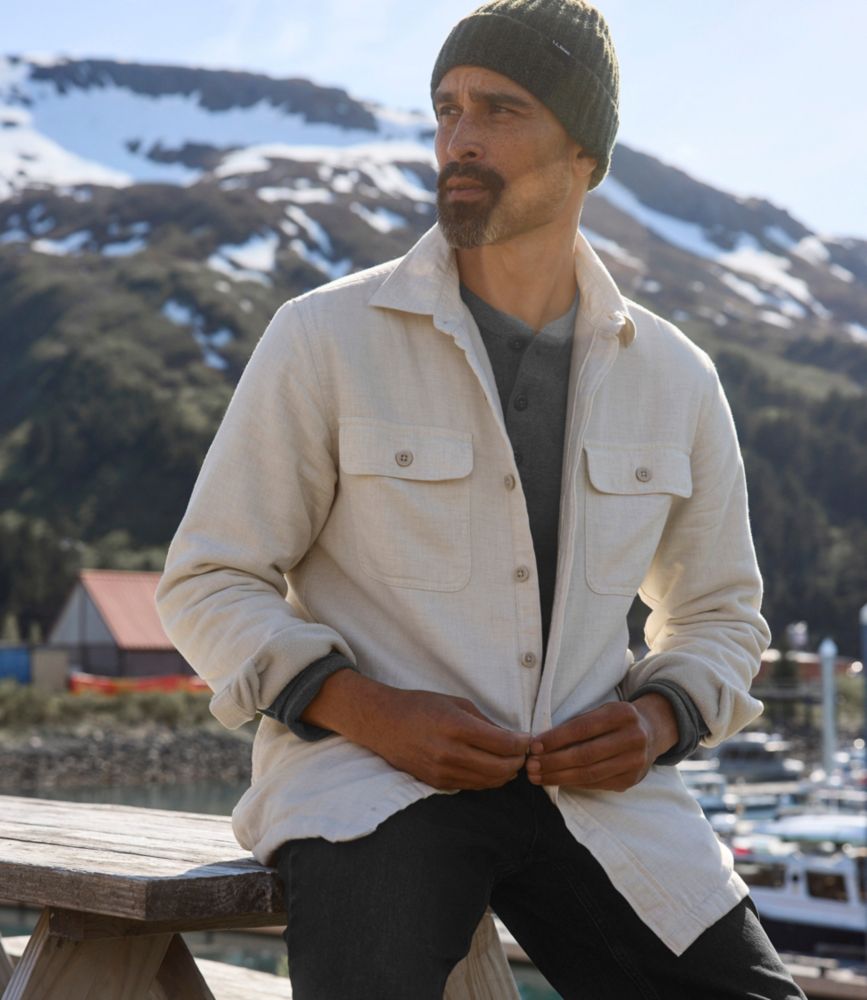 Men's Fleece-Lined Flannel Shirt, Traditional Fit
