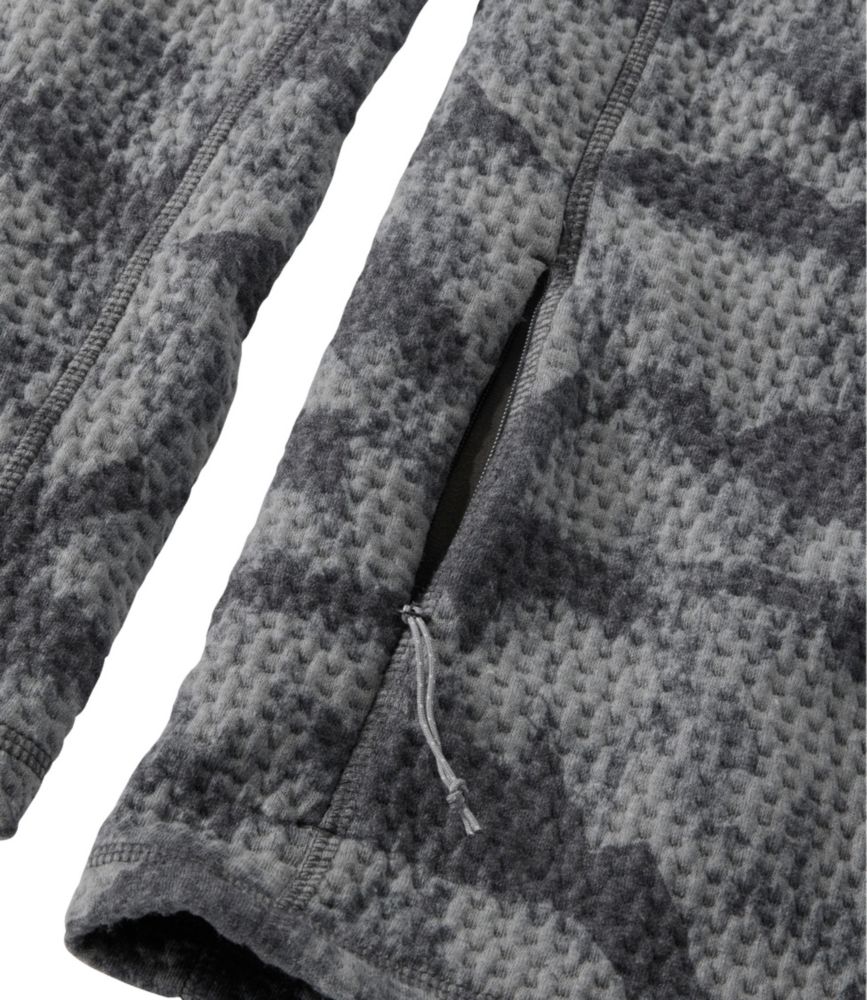 Men's Ridgeknit Pullover, Quarter-Zip Print, Black Caps, small image number 5