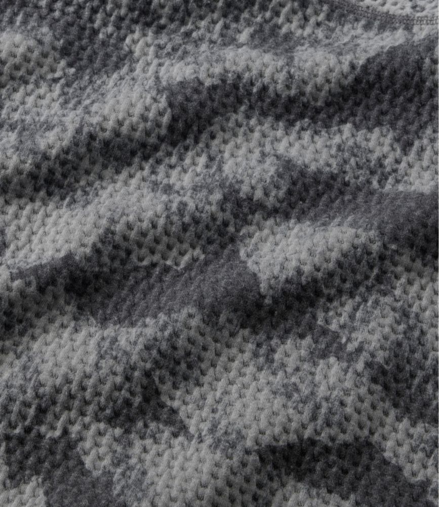 Men's Ridgeknit Pullover, Quarter-Zip Print, Black Caps, small image number 6