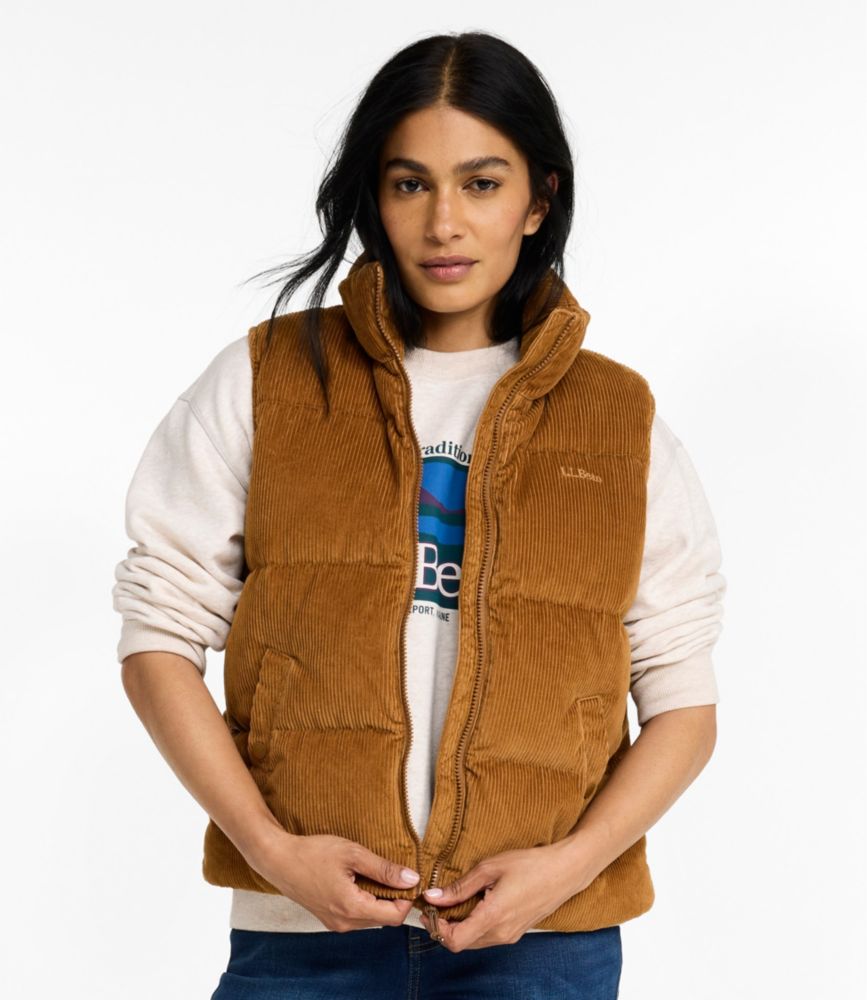 Women's Mountain Classic Down Vest, Cropped Corduroy, New