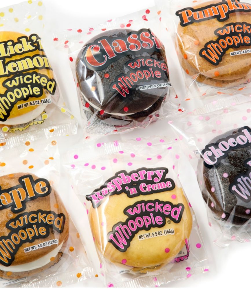 Wicked Good Variety Pack Whoopie Pies, Full Size Set of 6