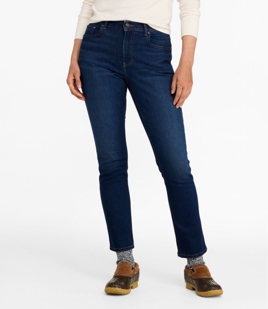 Women's L.L. Bean Go-Anywhere Jeans, High-Rise Slim-Leg