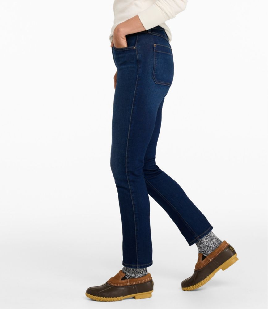 Women's L.L. Bean Go-Anywhere Jeans, High-Rise Slim-Leg