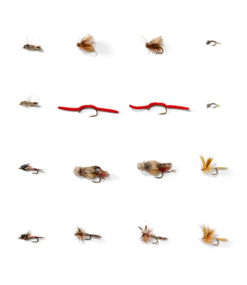Umpqua Deluxe General Trout Fly Assortment, 16 flies