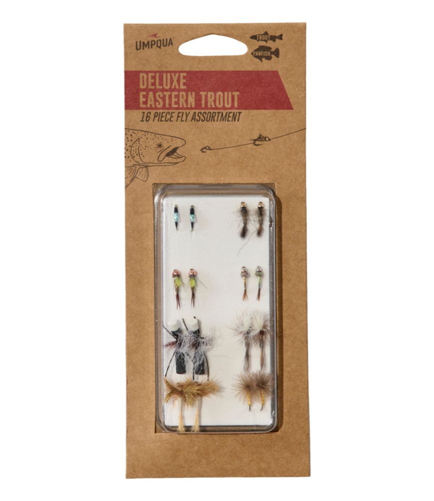 Umpqua Deluxe Eastern Trout Fly Assortment, 16 flies