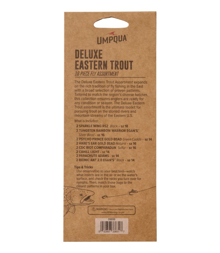 Umpqua Deluxe Eastern Trout Fly Assortment, 16 flies