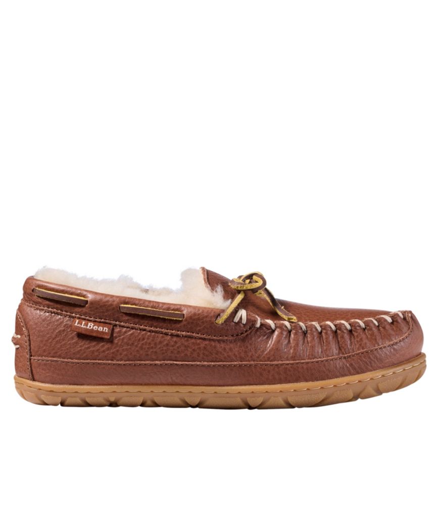 Women's Wicked Good Slippers, Leather Camp Moccasins