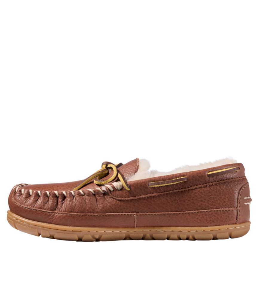 Women's Wicked Good Slippers, Leather Camp Moccasins