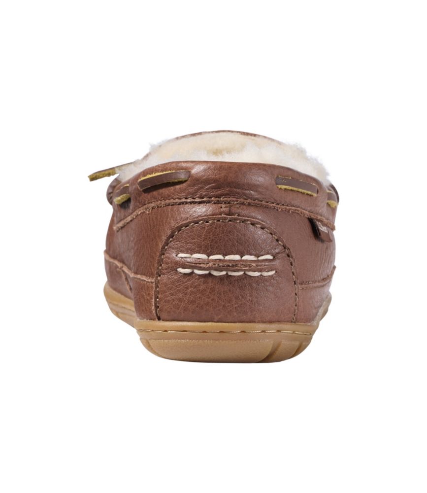 Women's Wicked Good Slippers, Leather Camp Moccasins