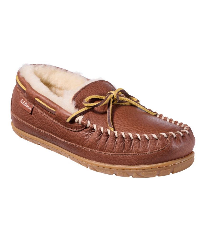 Women's Wicked Good Slippers, Leather Camp Moccasins