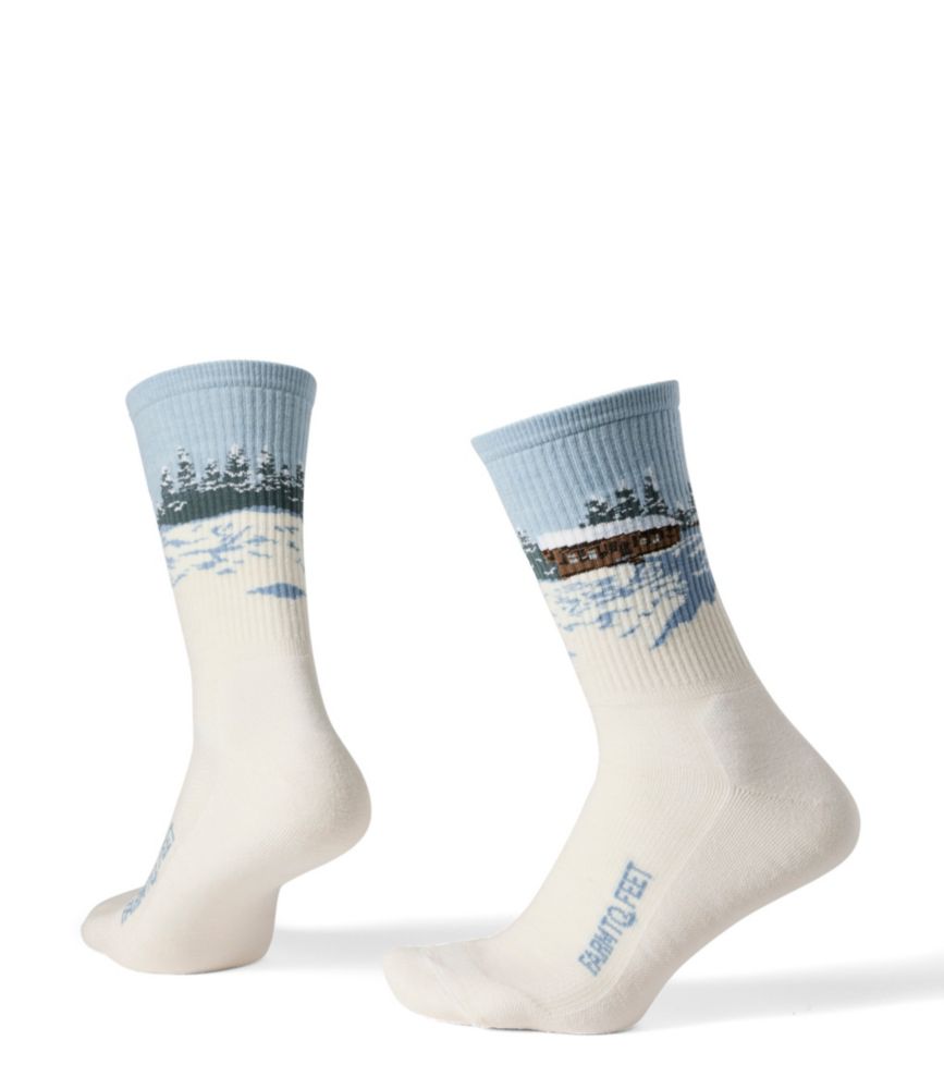 Adults' Farm to Feet Cabin Collection Winter Cabin Crew Socks