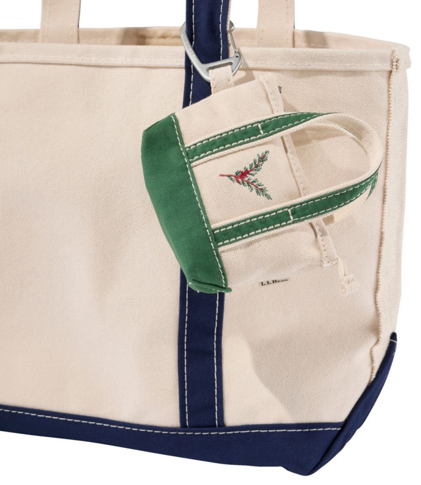 L.L.Bean Embroidered Micro Tote Bag, Pine Sprig