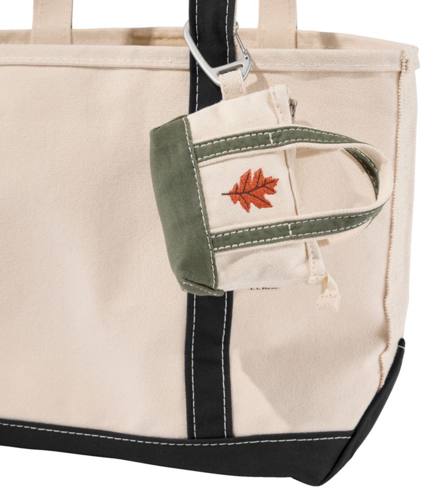 Embroidered Micro Tote Bag, Autumn Leaf